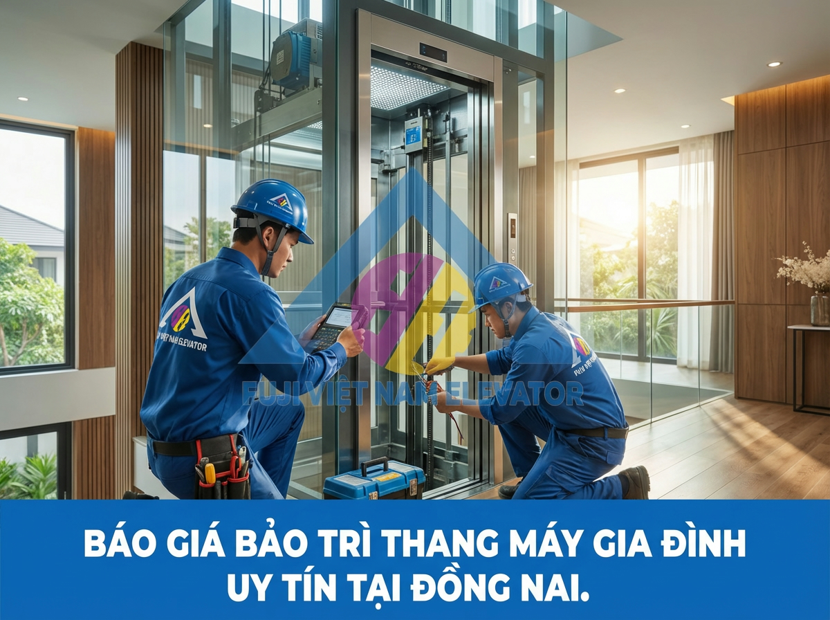 Báo giá bảo trì thang máy gia đình uy tín tại Đồng Nai.