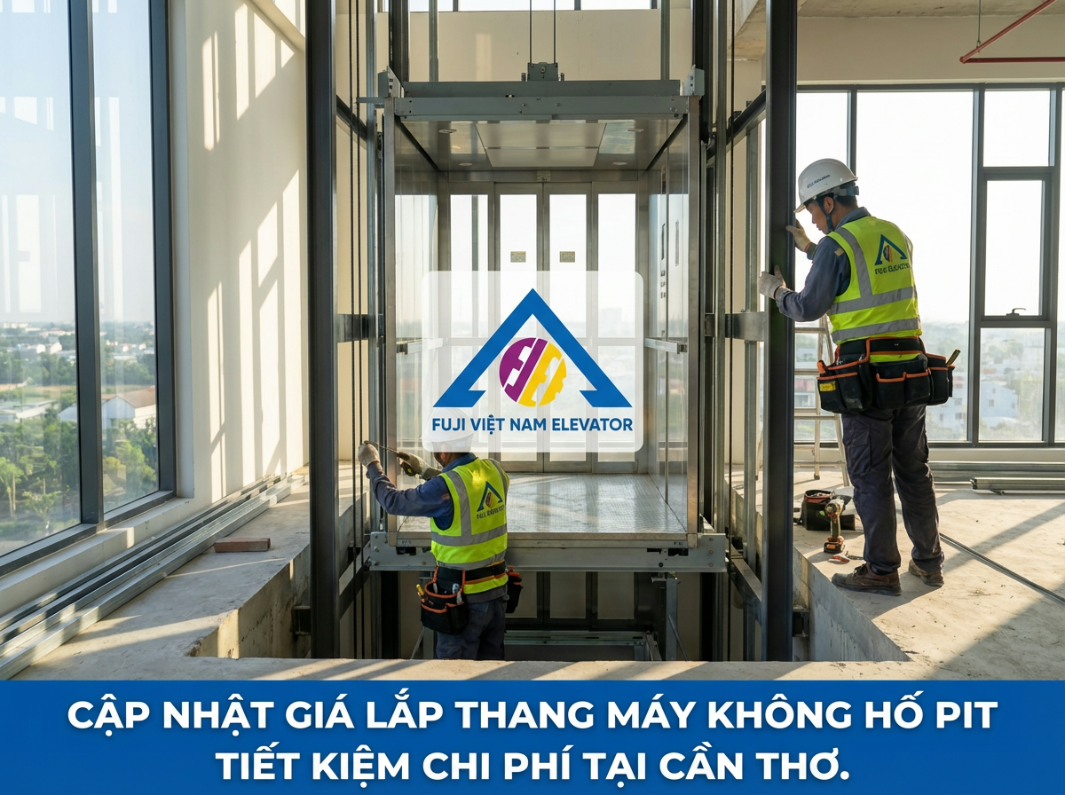 Cập nhật giá lắp thang máy không hố pit tiết kiệm chi phí tại Cần Thơ.