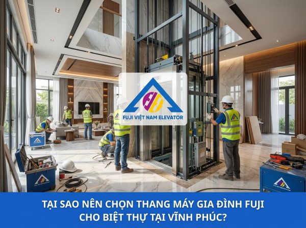 Tại sao nên chọn thang máy gia đình Fuji cho biệt thự tại Vĩnh Phúc?